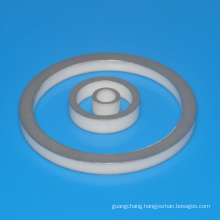 Metallized ceramic ring covered by metal plating